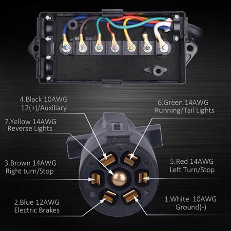 trailer wiring junction box with fuses|standard wiring colors for trailer.